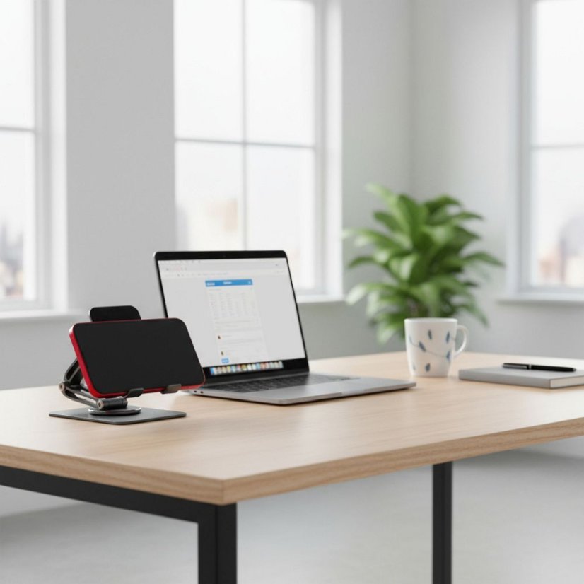 Desk Holder Phone / Tablet Foldable Forcell F-Grip Fold Stand 2 360 Gray