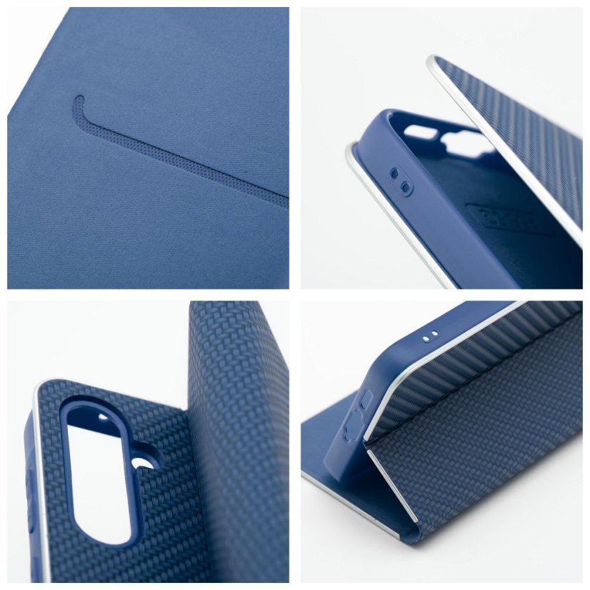 Tok LUNA Book Carbon Case Xiaomi Redmi Note 11 / 11S Blue