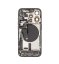 Apple iPhone 15 Pro - Zadný housing s predinštalovanými dielmi (Black Titanium)