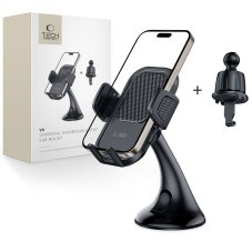 Držiak do auta Tech-Protect V8 Universal Dashboard Unrg & Vent Car Mount Black