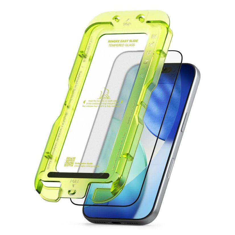2ks v balení, set ochranných skiel Ringke Easy Slide 2-Pack iPhone 17 Pro Max Black
