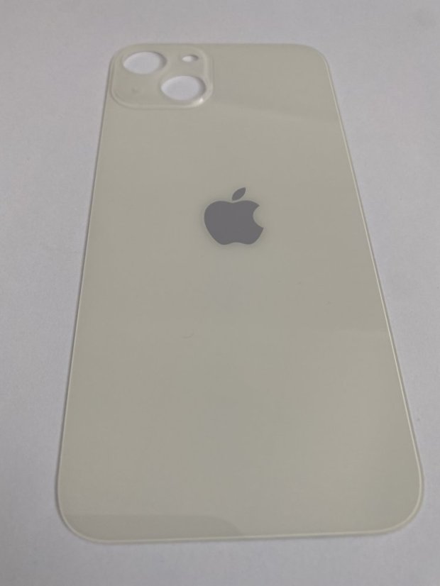 Apple iPhone 14 Plus - Sklo zadného housingu so zväčšeným otvorom na kameru - Starlight