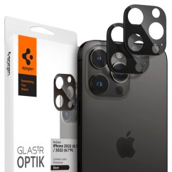 Ochranné sklo zadnej kamery Spigen Optik.Tr Camera Protector 2-Pack iPhone 14 Pro / Pro Max / 15 Pro / Pro Max Black