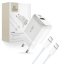 Nabíjačka do siete Tech-Protect C20W 2-Port Network Charger PD20W/QC3.0 + Type-C Cable White