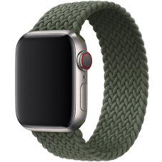 Pánt Apple Watch-hoz (38/40/41mm) elasztikus nejlon, 135-150mm méret - Inverness Green