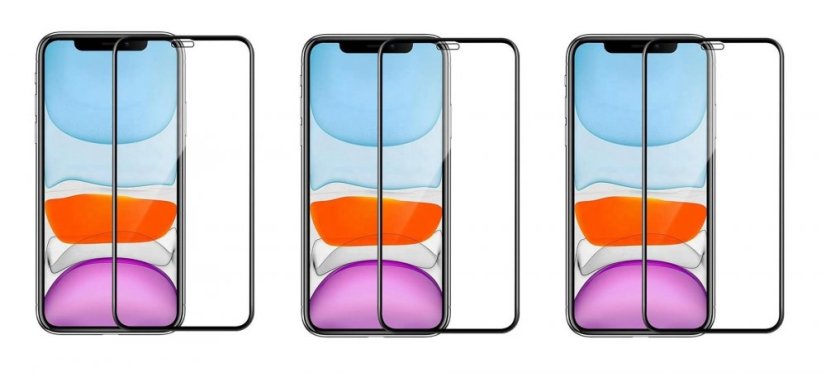 2+1 ZADARMO! 3PACK Ochranné tvrdené sklo - Apple iPhone XR/iPhone 11