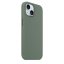 iPhone 15 Silicone Case s MagSafe - Cypress design (zelený)