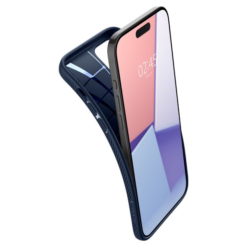 Kryt Spigen Liquid Air iPhone 15 Pro Navy Blue