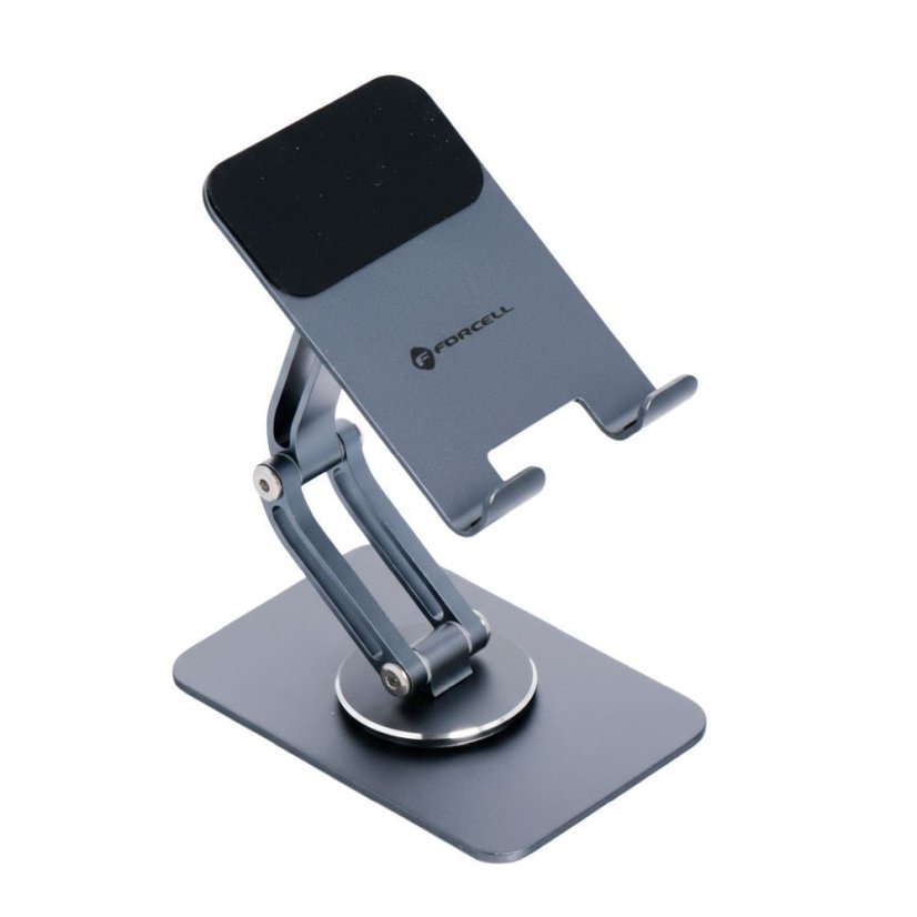 Desk Holder Phone / Tablet Foldable Forcell F-Grip Fold Stand 2 360 Gray