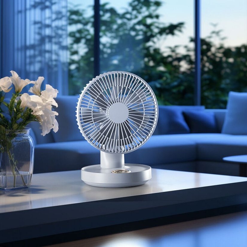Desk Fan Lld-F77 Beige