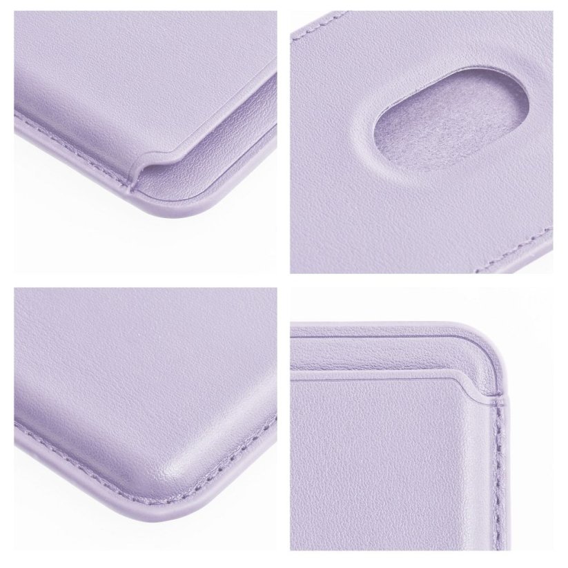 Kryt Leather Mag Wallet s MagSafe Lilac