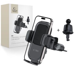 Držiak do auta Tech-Protect V8 Universal Cd & Vent Car Mount Black