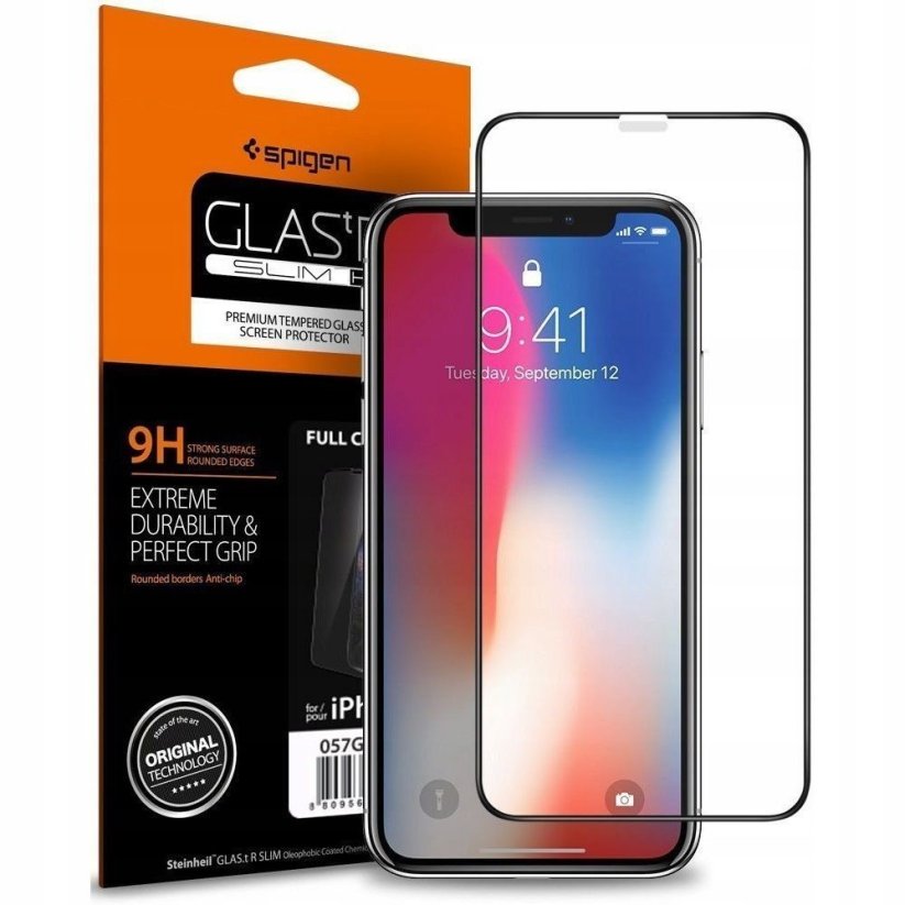 OCHRANNÉ TVRDENÉ SKLO SPIGEN GLASS FC iPhone 11 / XR BLACK