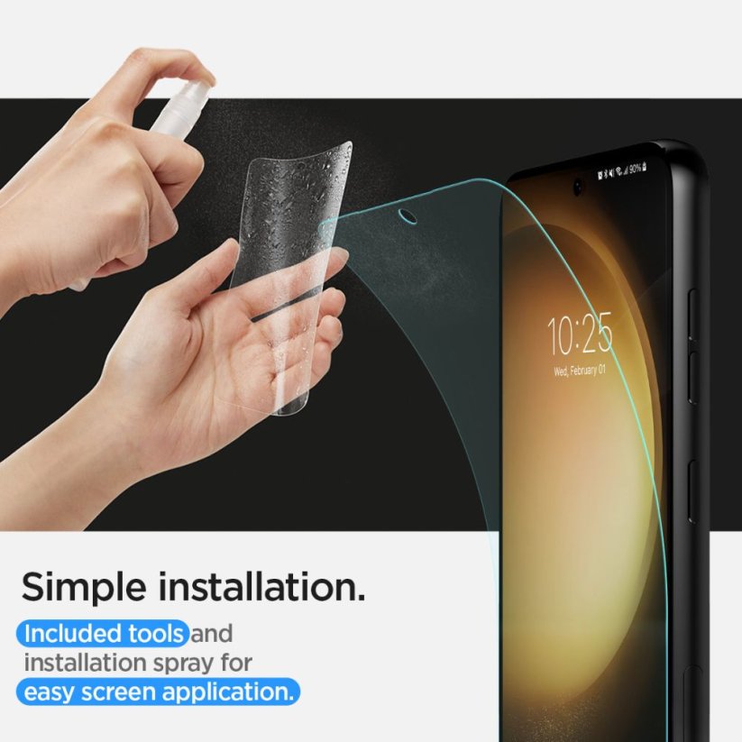 Ochranná fólia Hydrogelova fólia Spigen Neo Flex 2-Pack Samsung Galaxy S23 Clear