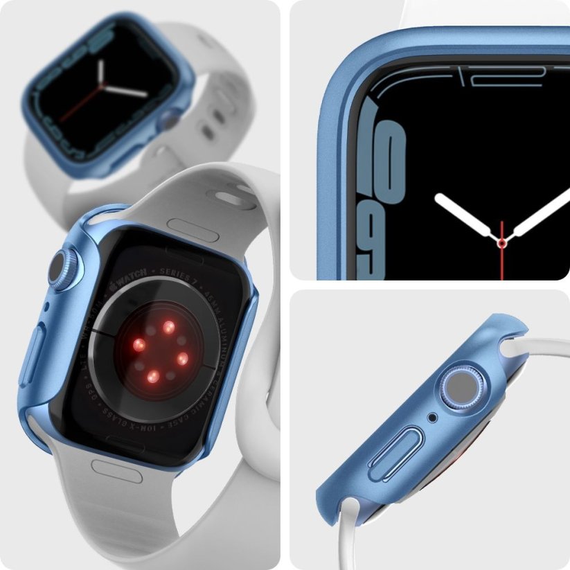 KRYT SPIGEN THIN FIT APPLE WATCH 7 / 8 / 9 (45 MM) BLUE