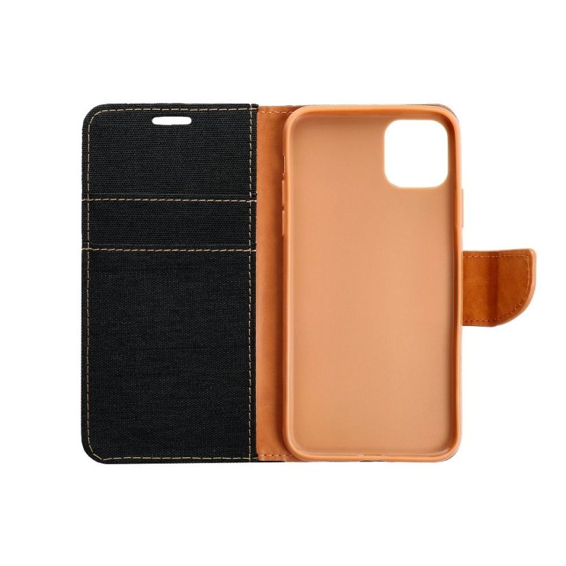 Kryt Canvas Book Case iPhone 13 Pro Black