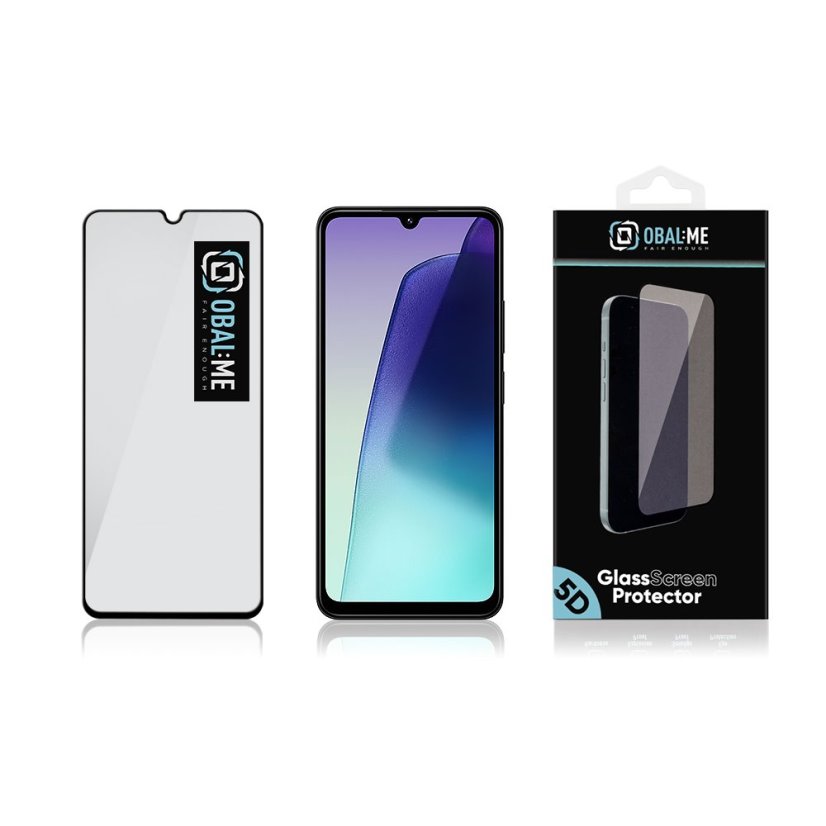 OBAL:ME 5D tvrdené sklo pre Xiaomi Redmi 14C 4G/Poco C75/Poco M7 Black