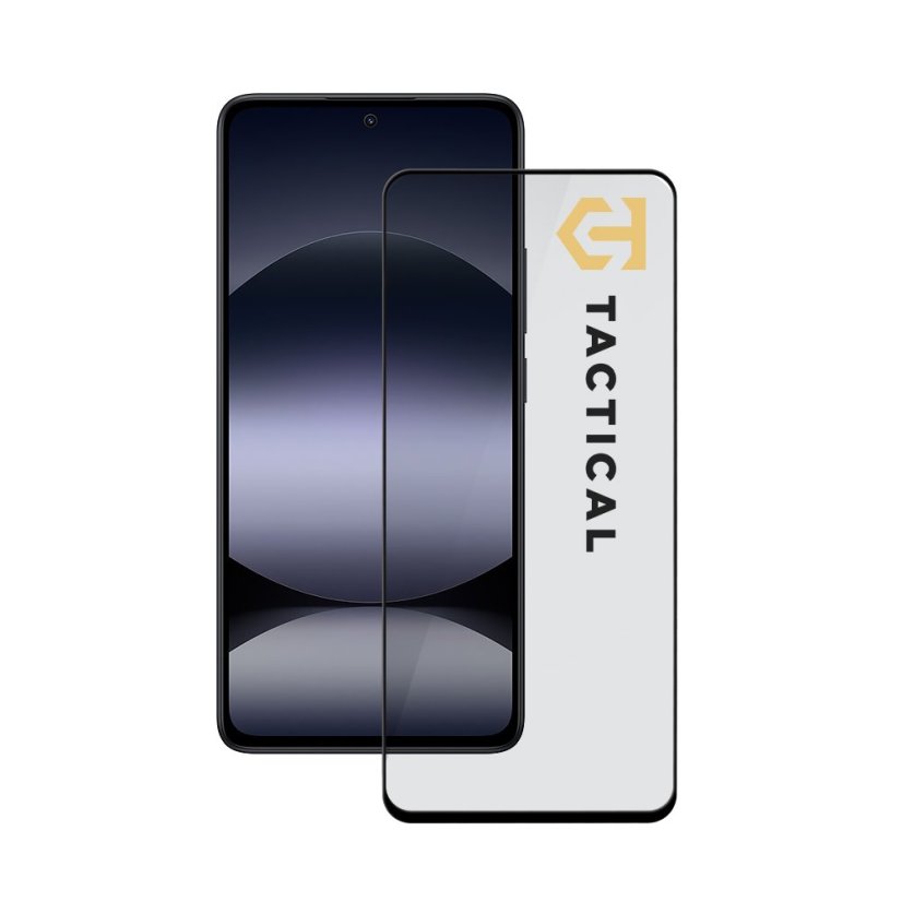 Tactical Glass Shield 5D sklo pre Xiaomi Redmi Note 14 4G/5G/Poco X7 Pro 5G Black