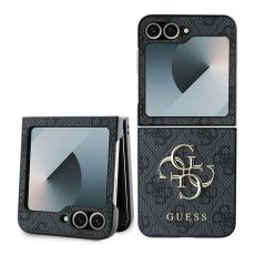 Kryt Guess Case Samsung Galaxy Z Flip 6 Guhczf64Gmggr (Pu 4G Leather Metal Logo) Black