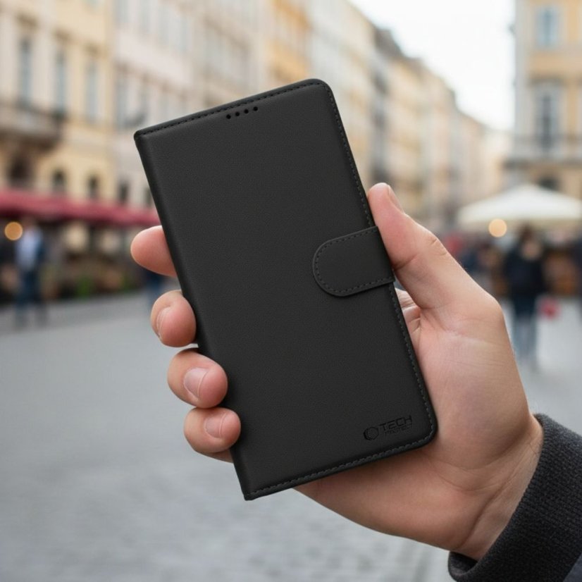 Kryt Tech-Protect Wallet Motorola Moto G67 / G77 Black