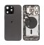 Apple iPhone 15 Pro - Zadný housing s predinštalovanými dielmi (Black Titanium)