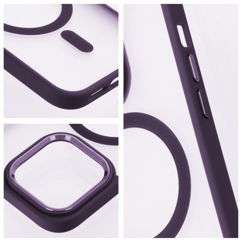 Kryt Matte Mag Cover Case s MagSafe iPhone 15 Plus Purple