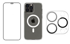 3PACK - Hydrogel + Crystal Air kryt s MagSafe + ochranné sklíčko kamery pre iPhone 13 Pro Max 3PACK - Hydrogel + Crystal Air kryt s MagSafe + ochranné sklíčko kamery pre iPhone 13 Pro Max