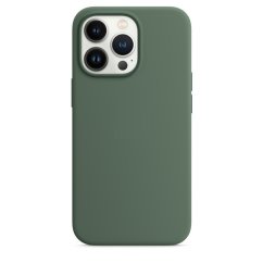 iPhone 13 Pro Max Silicone Case s MagSafe - Eucalyptus design (zelený)