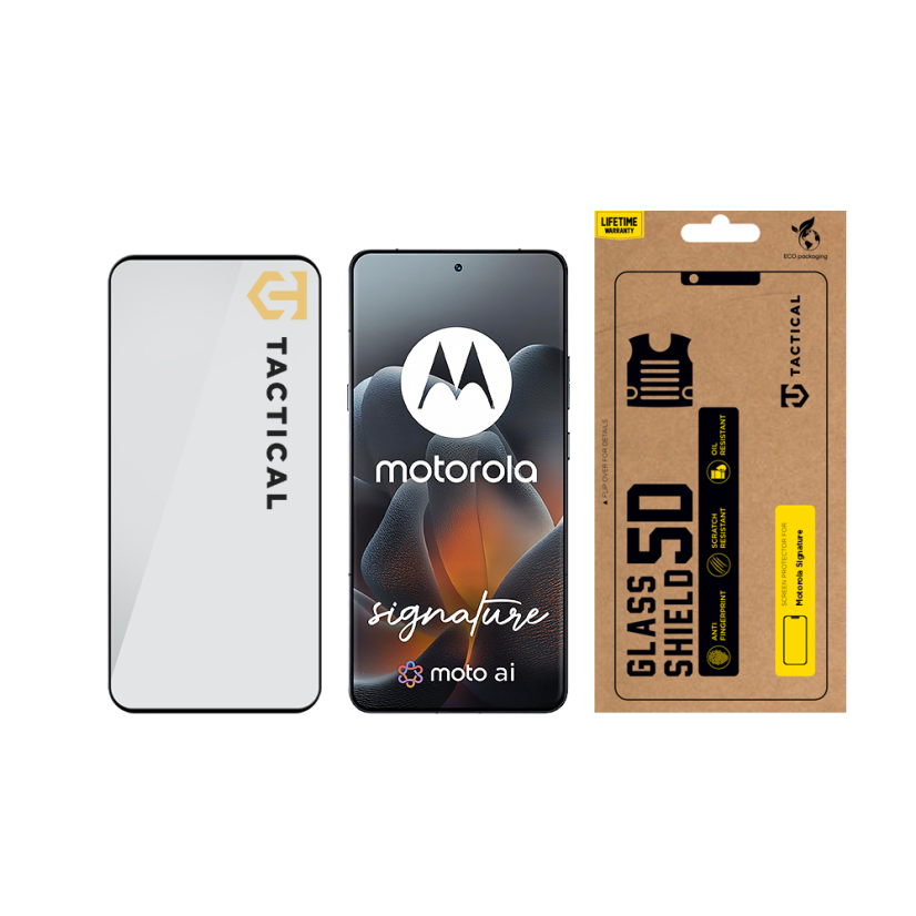 Tactical Glass Shield 5D sklo pre Motorola Signature Black