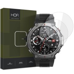 2ks v balení, set ochranných skiel Hofi Glass Pro+ 2-Pack Amazfit T-Rex 3 Clear