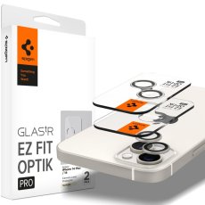 Ochranné sklo zadnej kamery Spigen Optik.Tr ”Ez Fit” Camera Protector 2-Pack iPhone 14 / 14 Plus / 15 / 15 Plus Starlight