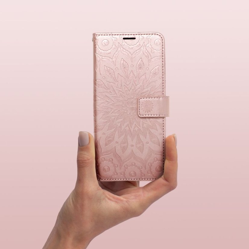 Kryt Mezzo Book Case Xiaomi Redmi Note 10 5G / Poco M3 Pro / Poco M3 Pro 5G Mandala Rose Gold