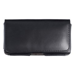Kryt Horizontal Universal Case Classic 100A Model 11 (iPhone 13/ 13 Pro/ 12 /12 Pro/Xs/11 Pro / Samsung Galaxy S10E / Sony Xperia Z2 / Lg K10) Black
