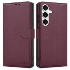 Kryt Tech-Protect Wallet Samsung Galaxy S25 Mulberry Kryt Tech-Protect Wallet Samsung Galaxy S25 Mulberry