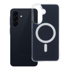 Pouzdro na Samsung Galaxy A57 Clear Fusion Mag Cover s MagSafe Navy Blue