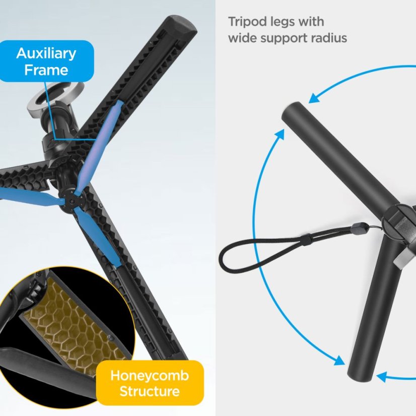 Selfie Stick Spigen S580W Magsafe Bluetooth Selfie Stick Long állvány Black