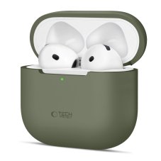Kryt Tech-Protect Silicone Apple Airpods 4 Olive Green