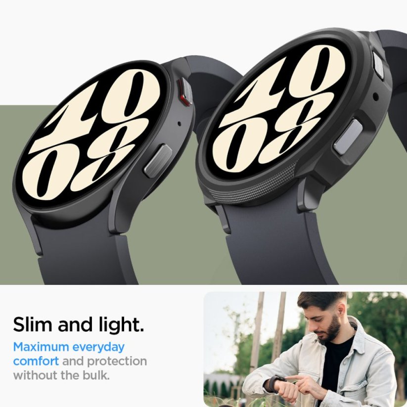 Kryt Spigen Liquid Air Samsung Galaxy Watch 6 (40 mm) Matte Black