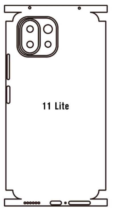 Hidrogél - hátsó védőfólia - Xiaomi 11 lite 5G NE