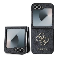Guess PU 4G Metal Logo zadný kryt pre Samsung Galaxy Z Flip 6 Grey Guess PU 4G Metal Logo zadný kryt pre Samsung Galaxy Z Flip 6 Grey