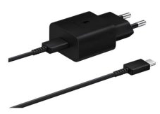 EP-T1510XBE Samsung USB-C 15W cestovná nabíjačka + USB-C dátový kábel Black