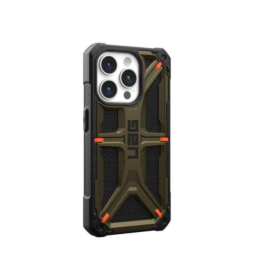 Kryt (Uag) Urban Armor Gear Monarch iPhone 15 Pro Kevlar Element Green