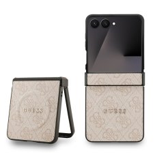 Guess PU Leather 4G Colored Ring Magnetic tok Samsung Galaxy Z Flip 7 rózsaszínű tokhoz Guess PU Leather 4G Colored Ring Magnetic tok Samsung Galaxy Z Flip 7 rózsaszínű tokhoz