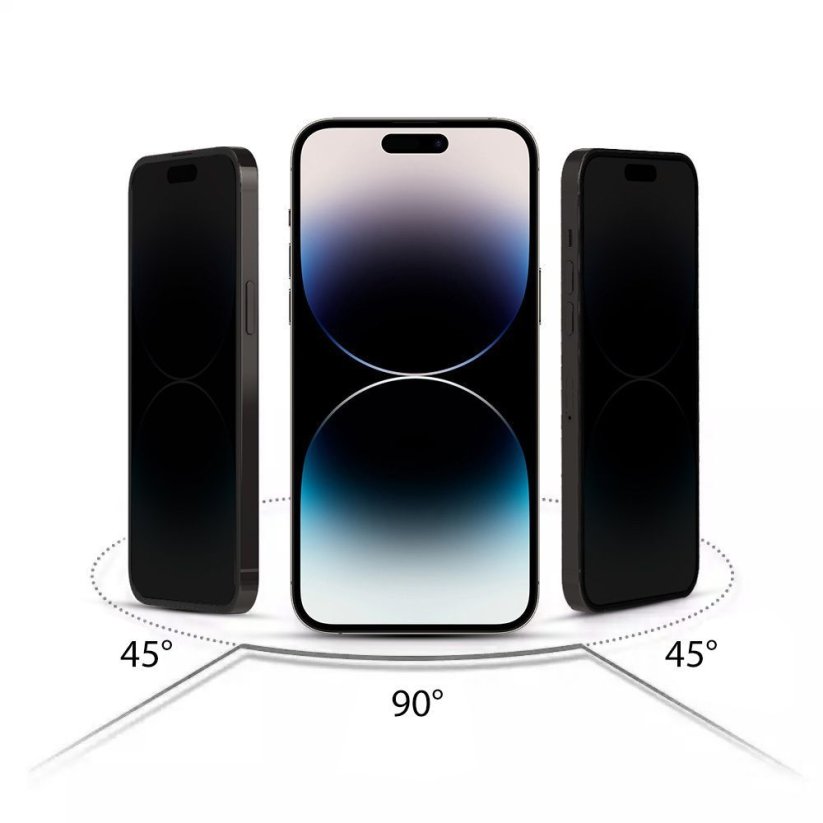Anti-Spy tvrdené sklo Glass Pro+ iPhone 15 Privacy