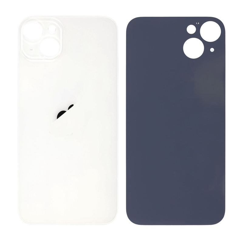 Apple iPhone 14 Plus - Sklo zadného housingu so zväčšeným otvorom na kameru - Starlight