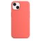 iPhone 13 Silicone Case s MagSafe - Pink Pomelo design (lososový)