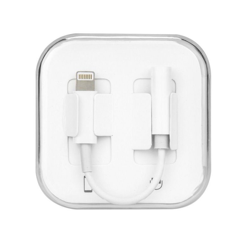 Adapter Aux Lightning (Male) to Jack 3,5 mm (Female) Box White