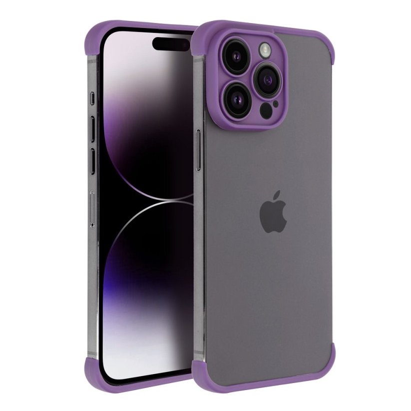 Kryt mini Bumpers With Camera Island Protection Case iPhone 13 Pro Max Dark Purple