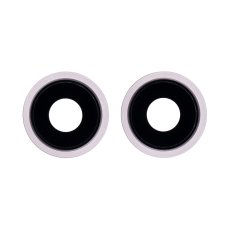 iPhone 13 mini - Csere hátsó kameraüveg kerettel (rózsaszín)