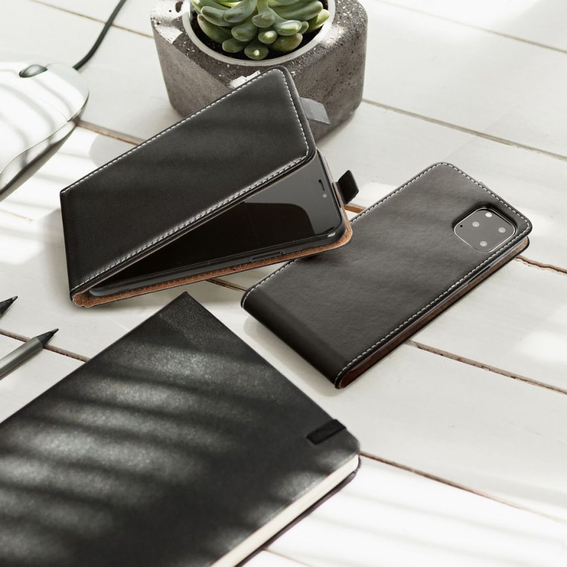 Kryt Slim Flexi Fresh Flip Case Xiaomi Redmi Note 12 5G Black